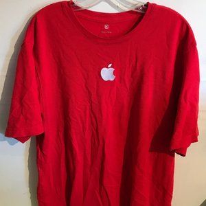 Apple Computer Logo Red Polo Shirt